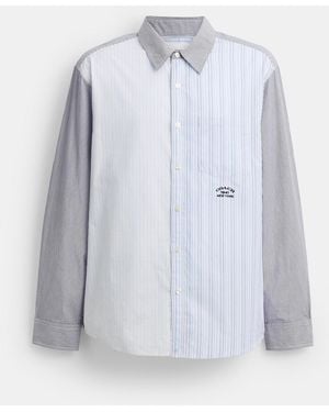 COACH Mashup Stripe Shirt - Blue