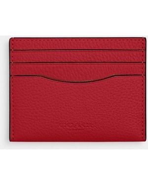 COACH Slim Id Card Case - Red