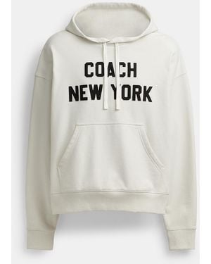 COACH Hoodie Sweatshirt - White
