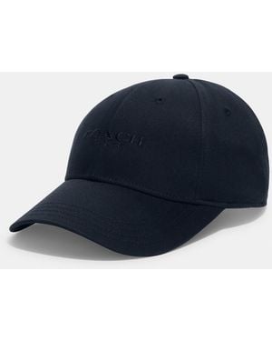 COACH Embroidered Baseball Hat - Blue
