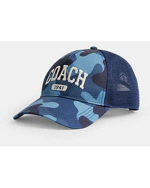 COACH Coach 1941 Varsity Trucker Hat - Blue