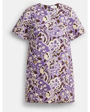 COACH Canvas T-Shirt Dress - Black