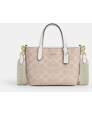 COACH City Mini Tote Bag - Natural