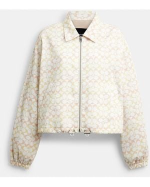COACH Signature Blouson Windbreaker - White