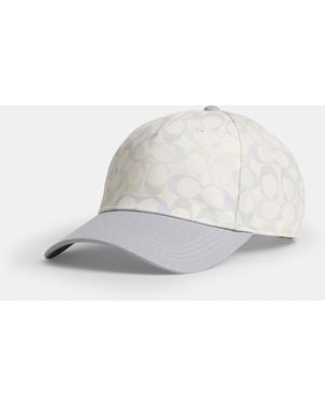 COACH Signature Baseball Hat - White