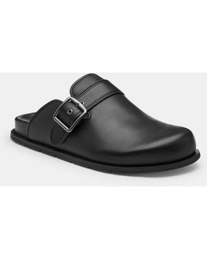 COACH Buckle Clog - Black