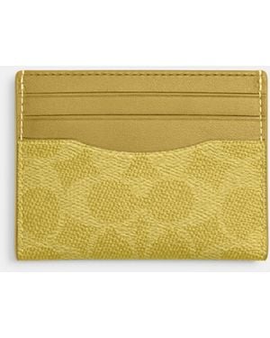 COACH Slim Id Card Case - Yellow