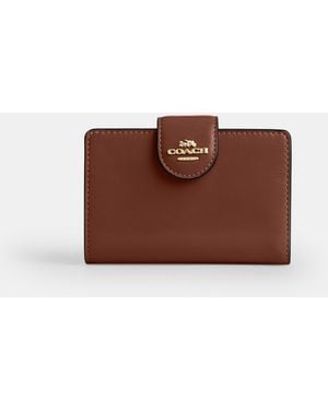 COACH Medium Corner Zip Wallet - Brown