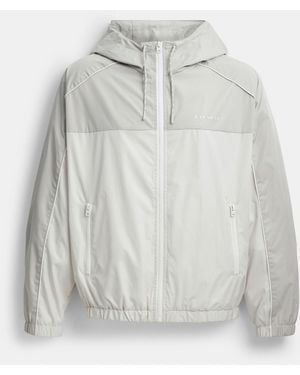 COACH Hooded Windbreaker - Gray