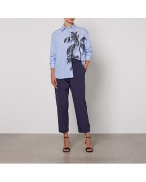 MAX&Co. Pistoia Woven Trousers - Blue