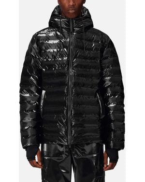 Rains Lohja Quilted Shell Puffer Jacket - Black