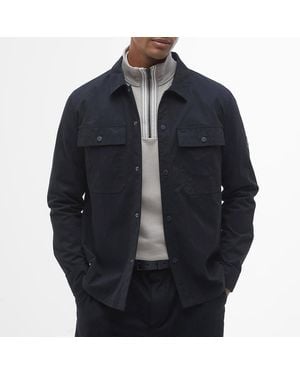 Barbour Rocco Brushed Canvas Overshirt - Black