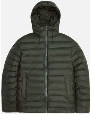 Rains Lohja Quilted Shell Puffer Jacket - Green
