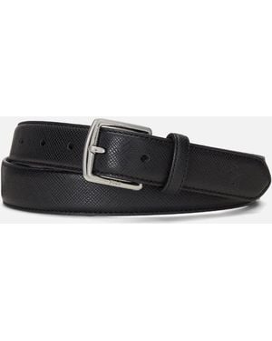 Polo Ralph Lauren Saffiano Leather Belt - Black
