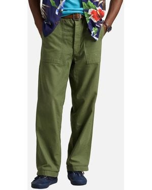 Polo Ralph Lauren Fatigue Woven Cotton Trousers - Green