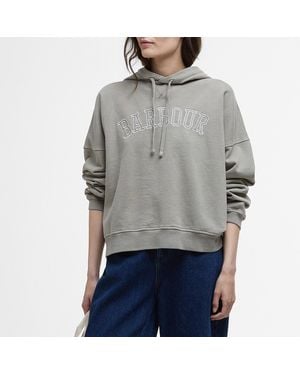 Barbour Katie Cotton-Jersey Hoodie - Grey