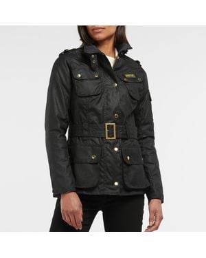 Barbour Olive Green Cotton Jacket - Black