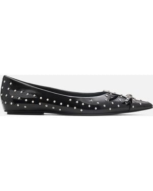 Marc Jacobs The Kat Leather Ballet Flats - Black