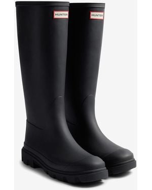 HUNTER Downpour Rubber Wellies - Black