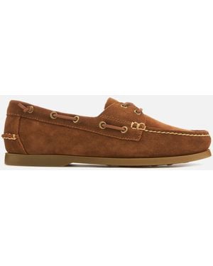 Polo Ralph Lauren Merton Leather Boat Shoes - Brown