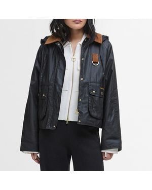 Barbour Erma Waxed Cotton Jacket - Black