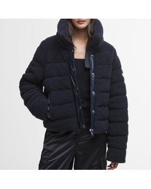 Barbour Franchesca Quilted Sherpa Jacket - Black