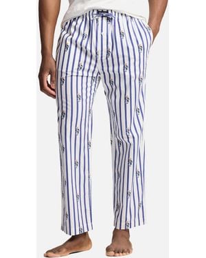Polo Ralph Lauren Cotton Poplin Pyjama Bottoms - Blue