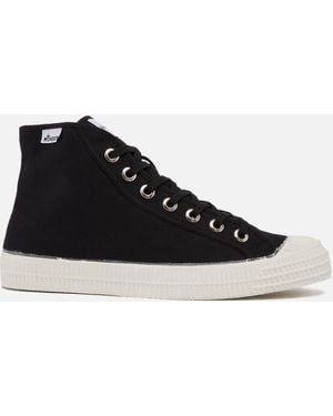Novesta Star Dribble Canvas High Top Trainers - Black