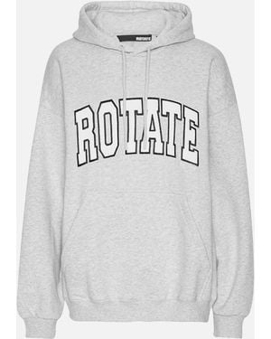 ROTATE SUNDAY Heavy Cotton-Jersey Hoodie - Grey