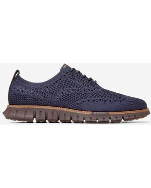 Cole Haan Men's Zerøgrand Remastered Stitchlitetm Wingtip Oxfords - Blue
