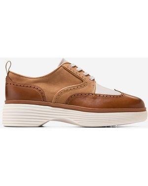 Cole Haan Women's Øriginalgrand City Platform Wingtip Oxfords - Brown