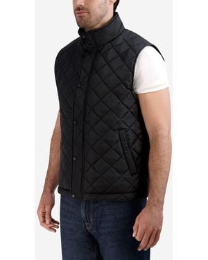 Cole Haan Men's Diamond-quilted Vest - Black