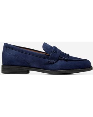 Cole Haan Women's Stassi Kiltie Loafers - Blue