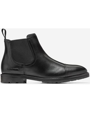 Cole Haan Men's Berkshire Lug Cap Toe Chelsea Boots - Black