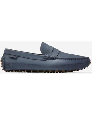 Cole Haan Davies Grand Penny Driving Shoes - Blue