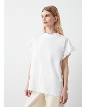 Colmar T-Shirt Con Rouches, Colore, Taglia - Bianco