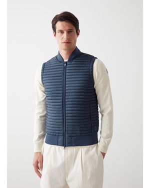 Colmar Doudoune Sans Manches Très Légère Brillante, Couleur Dark, Taille - Bleu