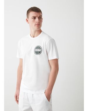 Colmar T-Shirt Logata Camouflage, Colore, Taglia - Bianco
