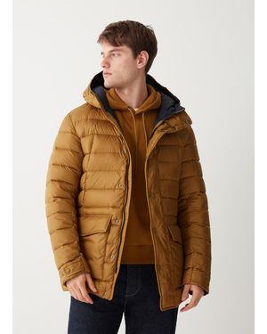 Colmar Maxi Piumino Sportivo Con Cappuccio, Colore: Marsh, Taglia - Marrone