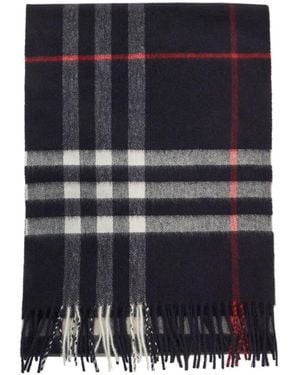 Burberry Check Cashmere Scarf - Black