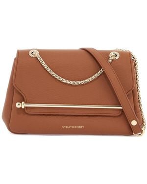 Strathberry Calfskin Mini Shoulder And Crossbody Bag - Brown