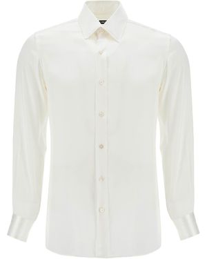 Tom Ford Silk Slim Fit Shirt - White