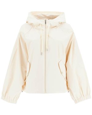 Weekend by Maxmara Technical Fabric Windbreaker Jacket - White