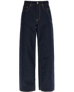 Golden Goose Wide One-Washed Jeans - Blue