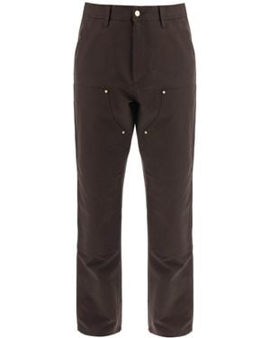 Carhartt Organic Cotton Double Knee Trousers - Grey