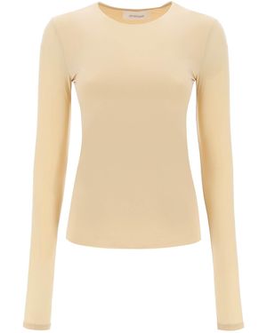 Sportmax Stretch Jersey Long-Sleeved T-Shirt - Natural