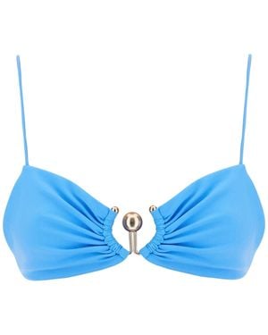 Christopher Esber Ruched Orbit Bikini - Blue