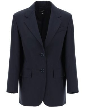 Weekend by Maxmara Veber Light Wool Blazer - Blue