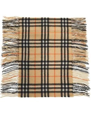 Burberry Check Cashmere Scar - Metallic