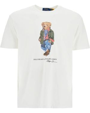 Polo Ralph Lauren Classic Fit Polo Bear T-Shirt - White